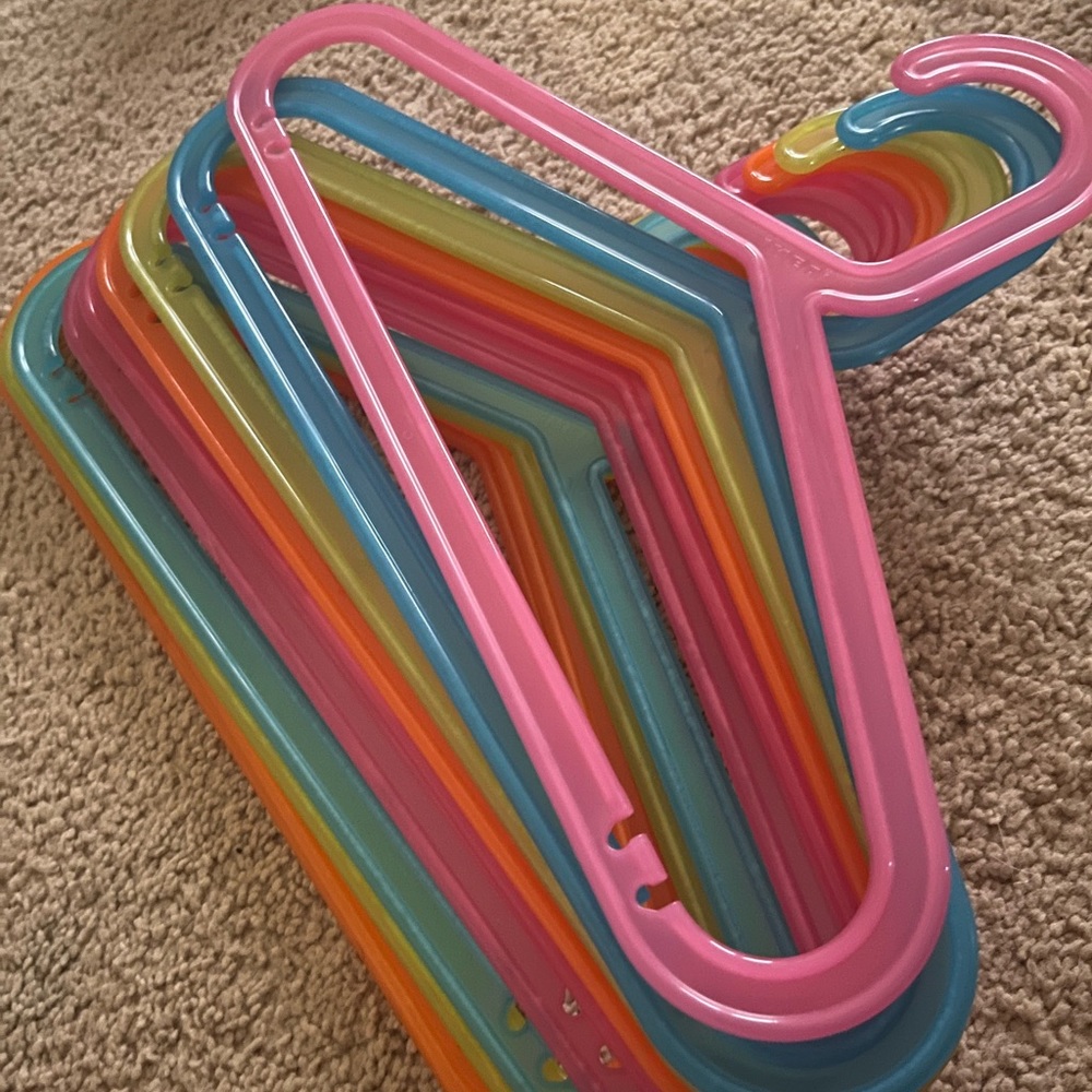 IKEA BAGIS kids hangers, mixed colors
